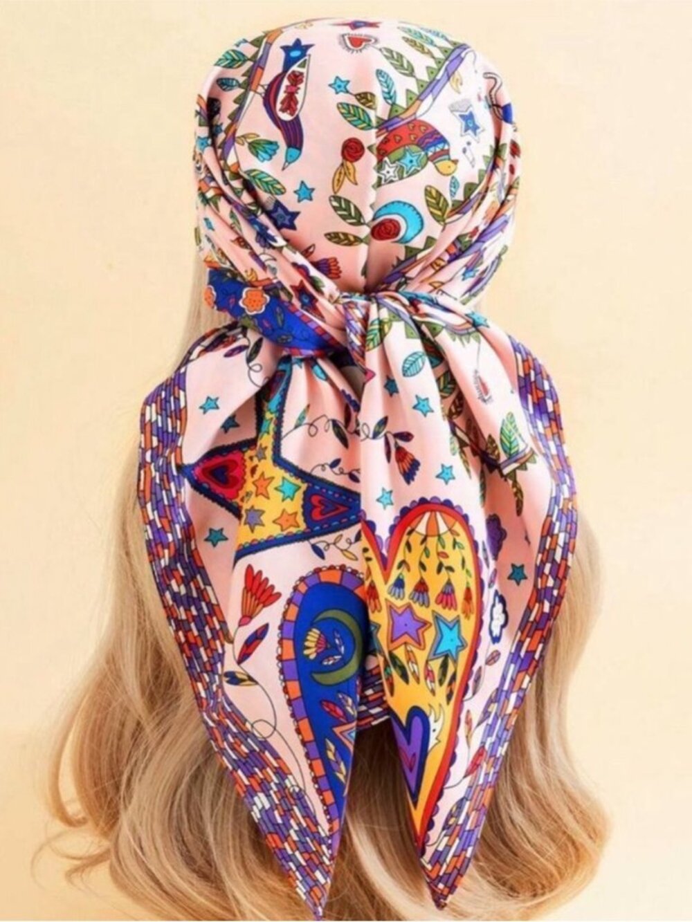 Colorful Patterned Scarf M547